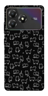 Чохол на ZTE Blade A36 Black Cats фото 1 з 1