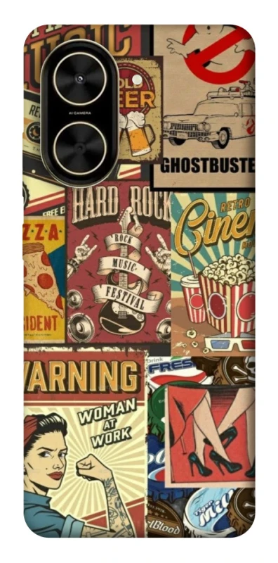 Чохол на Xiaomi Poco C71 Retro collage ver.2 фото 1 з 1