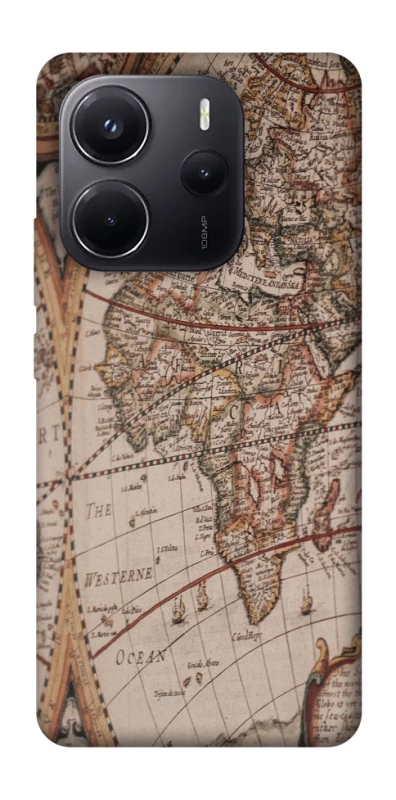 Чехол на Xiaomi Redmi Note 14 4G (Europe version) Карта путешествий фото 1 из 1