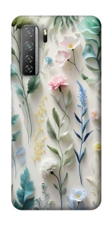 Чехол на Huawei Nova 7 SE Floral design ver.3 фото 1 из 1