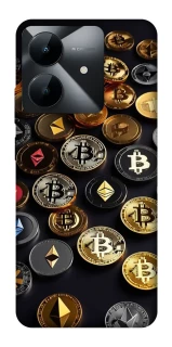 Чехол на Realme Note 60x Many coins фото 1 из 1