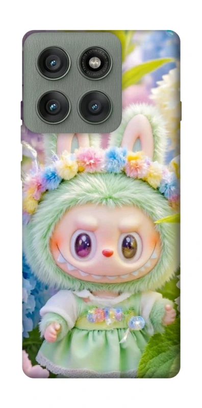 Чехол на Motorola Edge 60 Pro Labubu & Flowers ver.2 фото 1 из 1