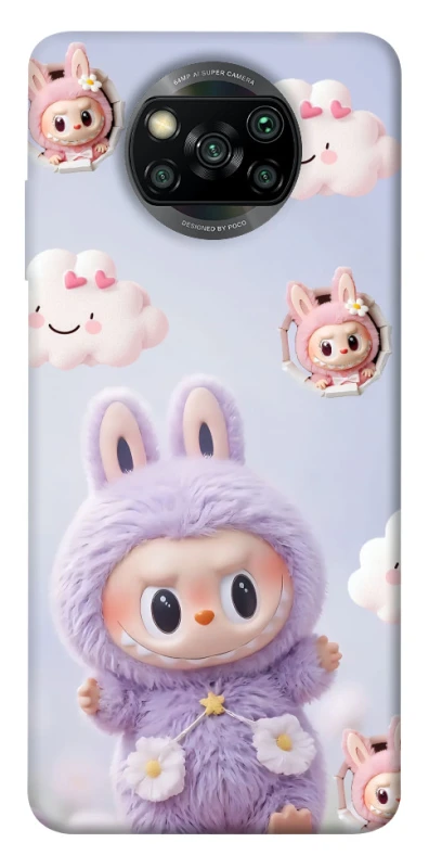 Чохол на Xiaomi Poco X3 NFC / Poco X3 Pro Labubu & clouds фото 1 з 1