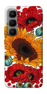 Чехол на Infinix Hot 60 Pro+ Подсолнечники и маки фото 1 из 1