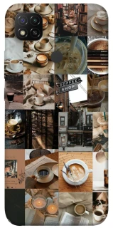Чохол на Xiaomi Redmi 9C Coffee collage ver.3 фото 1 Чохол на Xiaomi Redmi 9C Coffee collage ver.3 фото 1 з 1