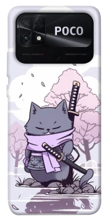 Чохол на Xiaomi Poco C40 Samurai cat фото 1 з 1