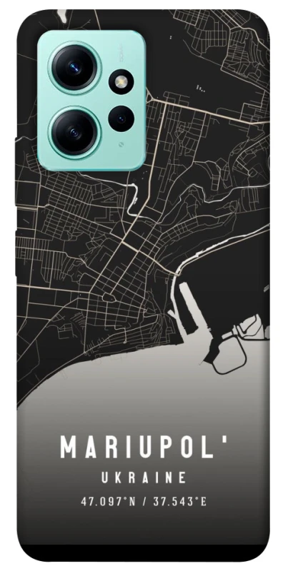 Чехол на Xiaomi Redmi Note 12 4G Mariupol map фото 1 из 1