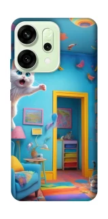 Чохол на Oppo Reno 14 crazy cat фото 1 з 1