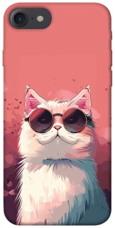Чехол на Apple iPhone 7 / 8 (4.7") Сat with glasses фото 1 из 1