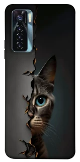 Чохол на TECNO Camon 17 Pro Кіт-підглядач v2 фото 1 з 1