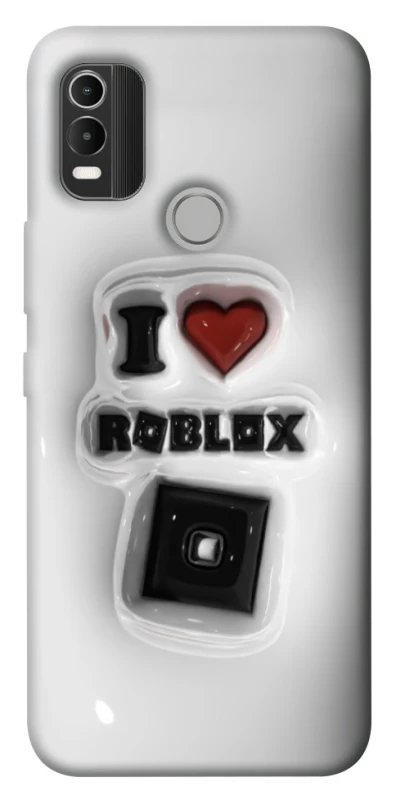 Чехол на Nokia C21 Plus I love Roblox фото 1 из 1