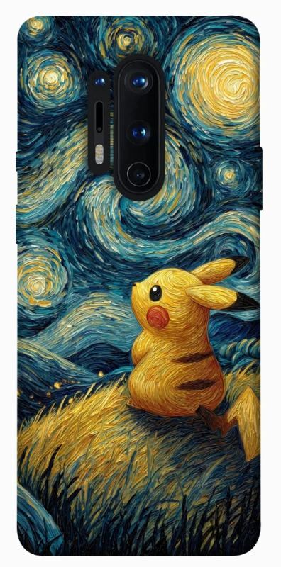 Чохол на OnePlus 8 Pro Pikachu and Van Gogh фото 1 з 1