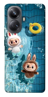 Чохол на Realme 10 Pro+ Labubu in the pool фото 1 з 1