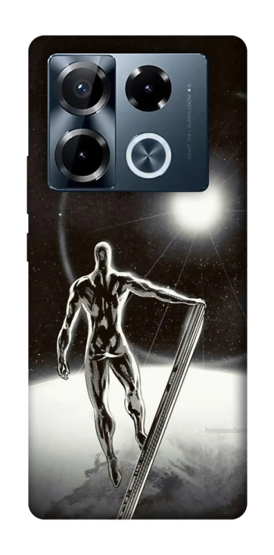 Чохол на Infinix Note 40 Pro 4G Срібний серфер фото 1 з 1