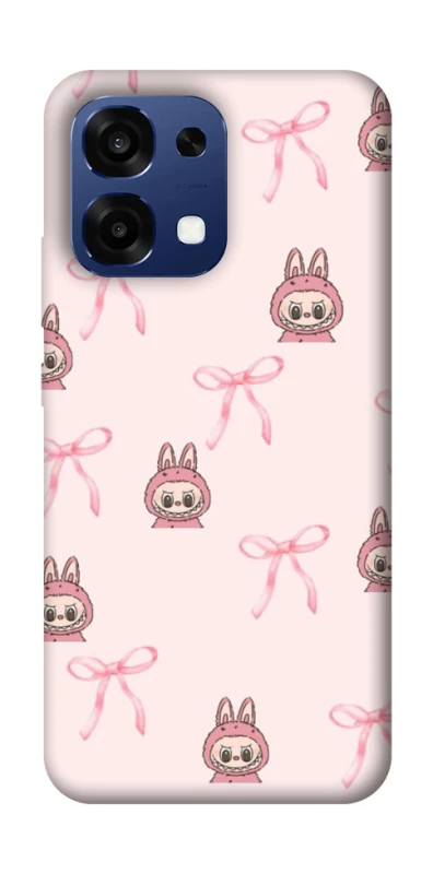 Чохол на Oppo A6 Pro 4G/5G Pink bows and Labubus фото 1 з 2