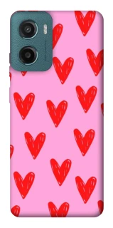 Чохол на Motorola Moto G06 Red hearts 2 фото 1 з 1