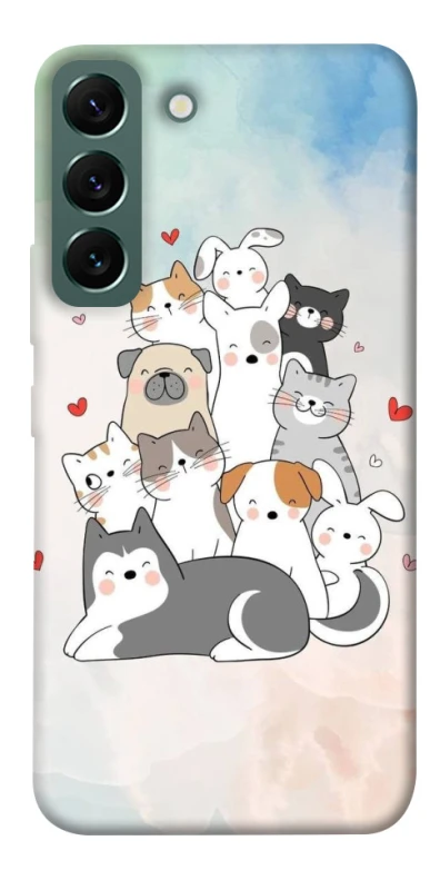 Чохол на Samsung Galaxy S22 Funny Pets ver.2 фото 1 з 1