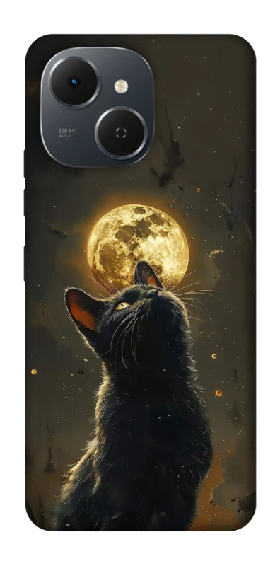 Чохол на TECNO Spark 40C Кіт під місяцем v2 фото 1 з 1