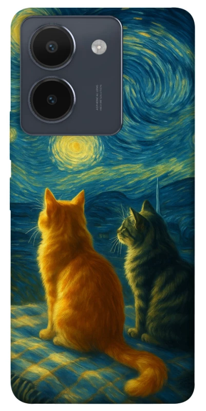 Чохол на Vivo Y36 Cats under the stars фото 1 з 1