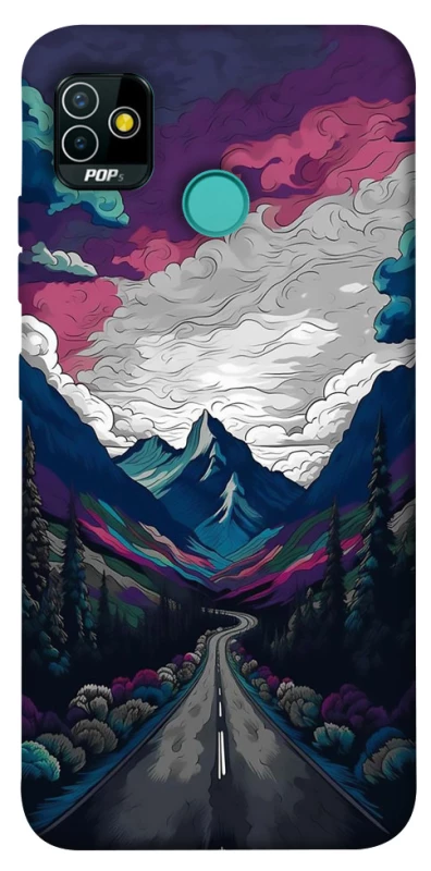 Чехол на TECNO POP 5 Нарисованные горы фото 1 из 1