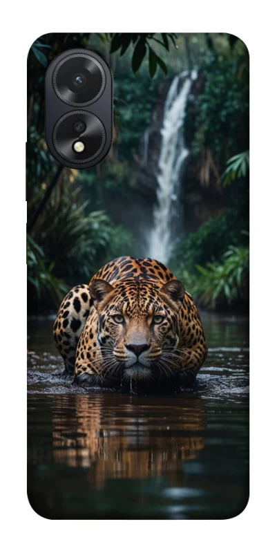 Чехол на Oppo A18 Leopard in water фото 1 из 1