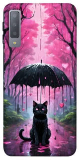 Чохол на Samsung A750 Galaxy A7 (2018) Black cat фото 1 з 1