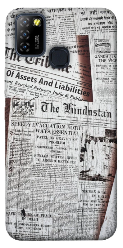 Чохол на Infinix Hot 10 Lite Газети фото 1 з 1