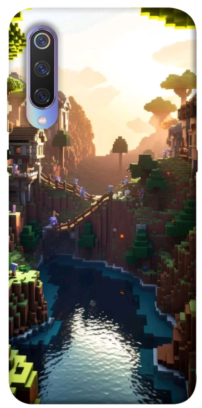 Чехол на Xiaomi Mi 9 Minecraft sunset фото 1 из 1