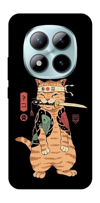 Чохол на Xiaomi Redmi Note 15 Pro+ 5G Кіт-самурай фото 1 з 1