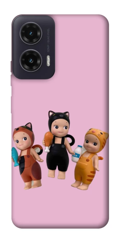 Чохол на Motorola Moto G35 Cat Cafe Trio фото 1 з 1