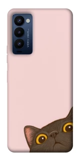 Чехол на TECNO Camon 18 Pro Peeping cat фото 1 Чехол на TECNO Camon 18 Pro Peeping cat фото 1 из 1