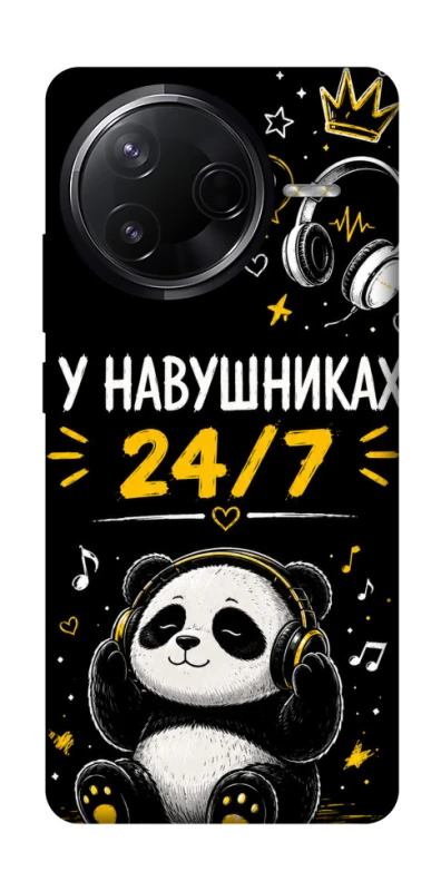 Чохол на Infinix Note 50 Pro У навушниках 24/7 фото 1 з 1
