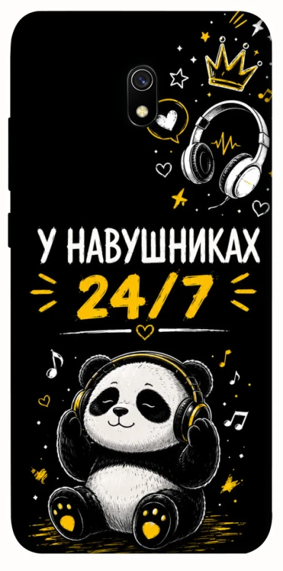 Чехол на Xiaomi Redmi 8a У навушниках 24/7 фото 1 из 1
