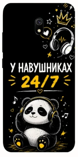 Чехол на Xiaomi Redmi 8a У навушниках 24/7 фото 1 из 1