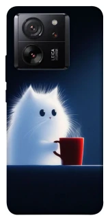 Чехол на Xiaomi 13T Pro Чехол кот с кофе фото 1 из 1