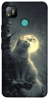 Чохол на TECNO POP 4 Кіт під місяцем фото 1 з 1
