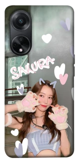 Чехол на Oppo A58 4G Sakura - LE SSERAFIM фото 1 из 1