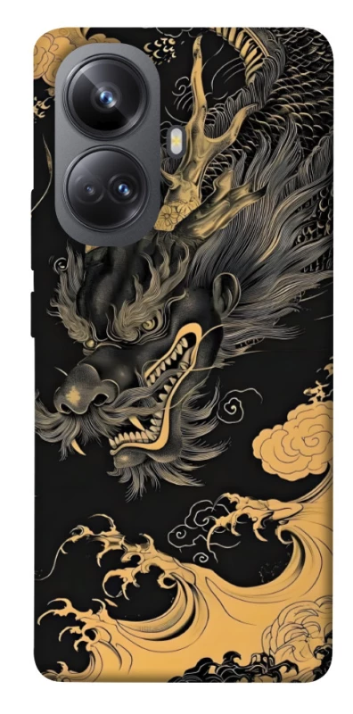 Чохол на Realme 10 Pro+ gold dragon фото 1 з 1