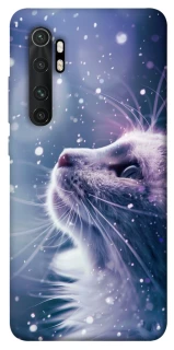 Чохол на Xiaomi Mi Note 10 Lite Snow cat фото 1 з 1
