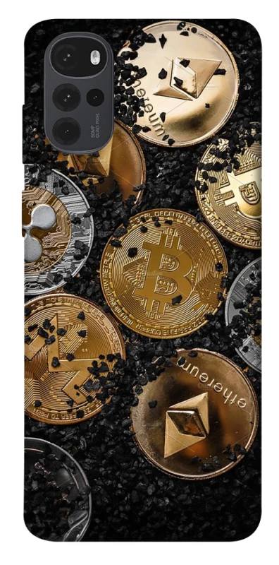 Чохол на Motorola Moto G22 Many coins v2 фото 1 з 1