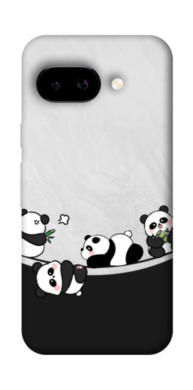 Чехол на Google Pixel 9a Four pandas фото 1 из 1