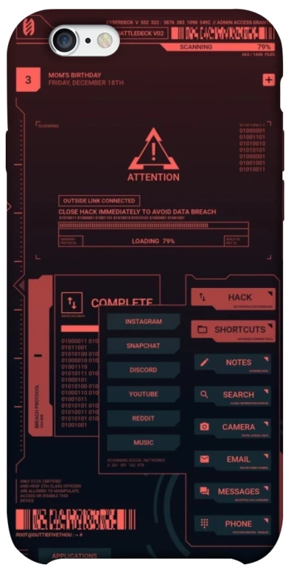 Чохол на Apple iPhone 6/6s (4.7") Attention фото 1 з 1