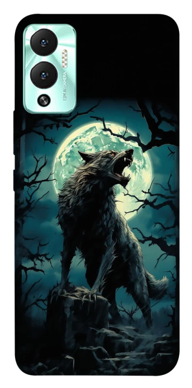 Чехол на Infinix Hot 12 Play Волк под луной фото 1 из 1