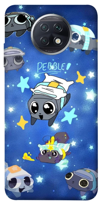 Чехол на Xiaomi Redmi Note 9 5G / Note 9T Pebble kitten stars фото 1 из 1