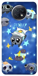 Чехол на Xiaomi Redmi Note 9 5G / Note 9T Pebble kitten stars фото 1 из 1