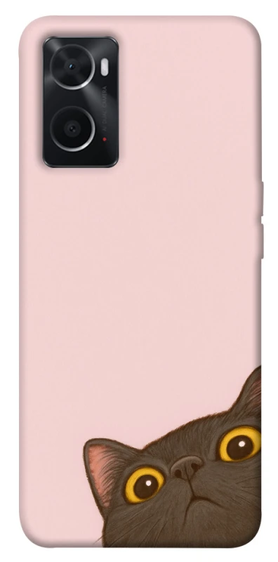 Чохол на Oppo A76 4G Peeping cat фото 1 з 1