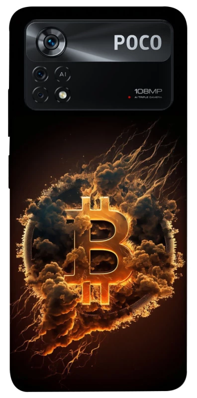 Чохол на Xiaomi Poco X4 Pro 5G Smoky Bitcoin фото 1 з 1