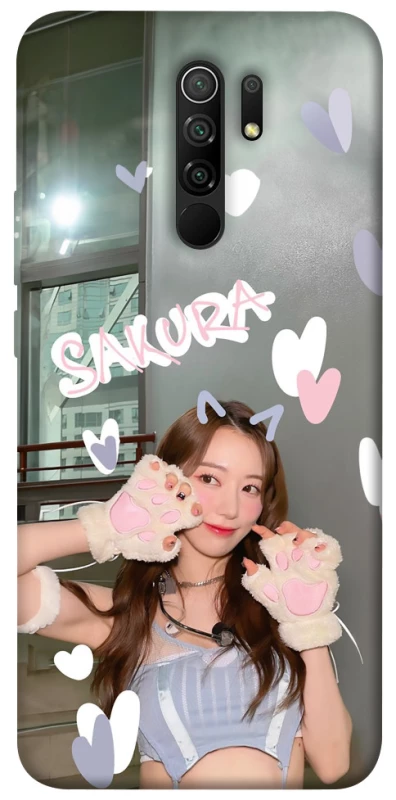Чохол на Xiaomi Redmi 9 Sakura - LE SSERAFIM фото 1 з 1
