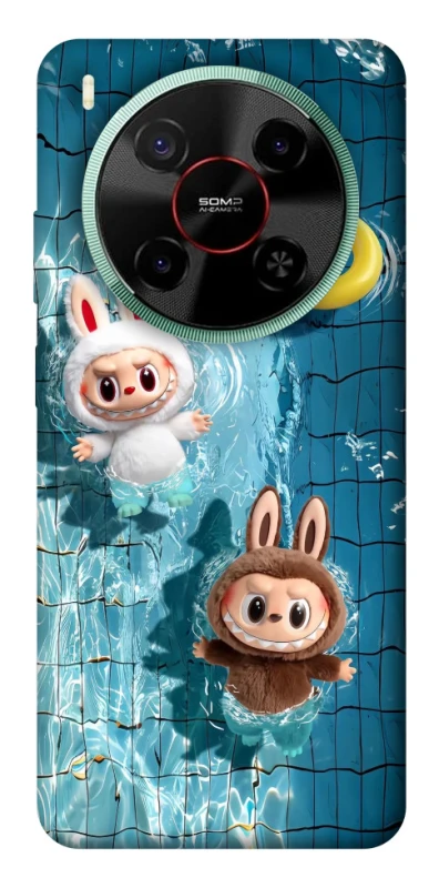 Чохол на ZTE Nubia V70 Max Labubu in the pool фото 1 з 1