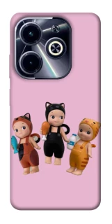 Чохол на Infinix Hot 40i Cat Cafe Trio фото 1 з 1